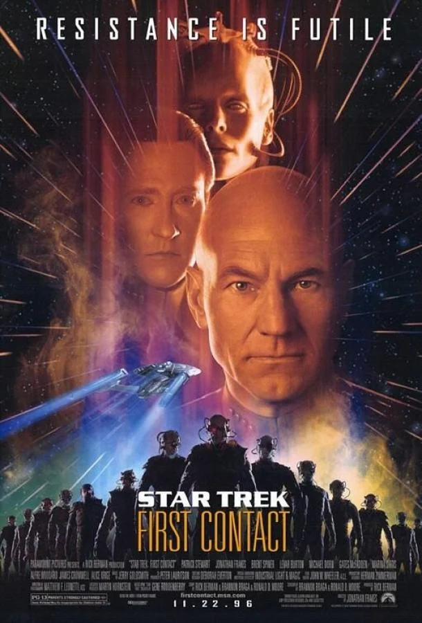 Смотреть Фильм Звездный путь: Первый контакт(1996) бесплатно